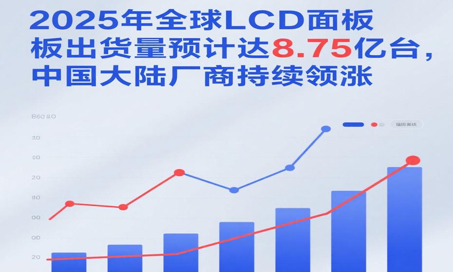 Die weltweiten LCD-Panel-Lieferungen werden bis 2025 voraussichtlich 875 Millionen Einheiten erreichen, wobei chinesische Hersteller das Wachstum vorantreiben